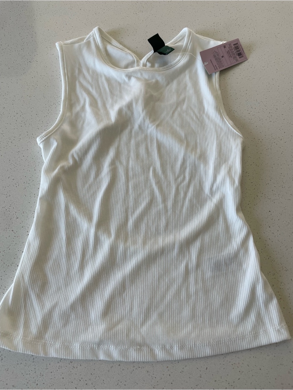 Wild Fable Women’s Ribbed Open Back Tank Top Sleeveless Round Neck Size S NWT